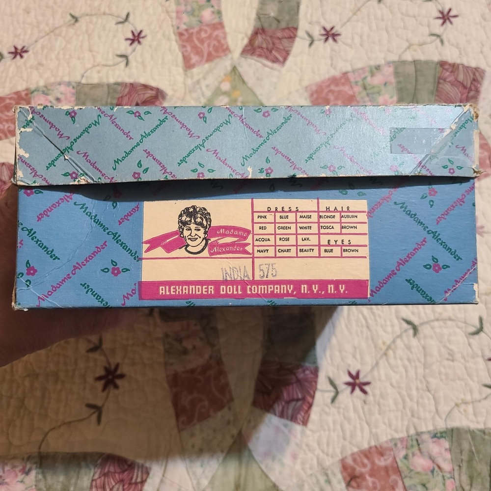 Vtg‎ Madame Alexander International Series India #575 8" Doll w/Original Box - Picture 7 of 7